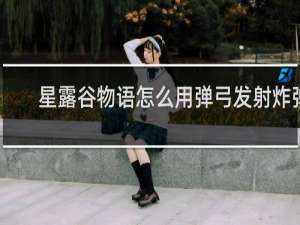 星露谷物语怎么用弹弓发射炸弹