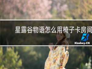 星露谷物语怎么用椅子卡房间