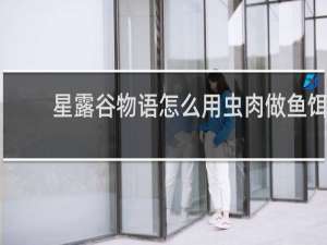 星露谷物语怎么用虫肉做鱼饵