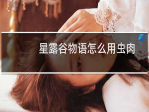 星露谷物语怎么用虫肉