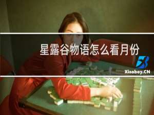 星露谷物语怎么看月份