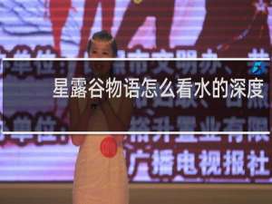 星露谷物语怎么看水的深度