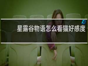 星露谷物语怎么看猫好感度