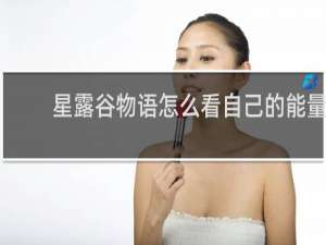 星露谷物语怎么看自己的能量