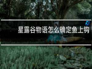 星露谷物语怎么确定鱼上钩