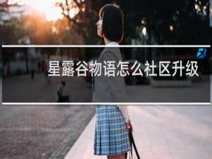 星露谷物语怎么社区升级