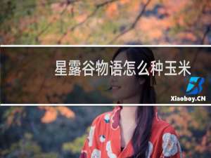 星露谷物语怎么种玉米