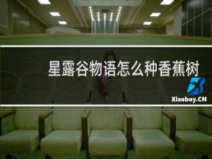 星露谷物语怎么种香蕉树