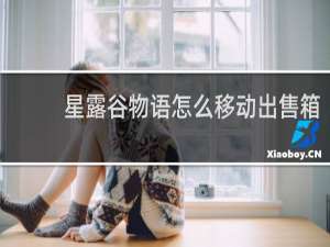 星露谷物语怎么移动出售箱