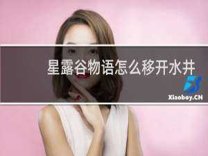 星露谷物语怎么移开水井