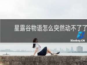 星露谷物语怎么突然动不了了