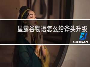 星露谷物语怎么给斧头升级