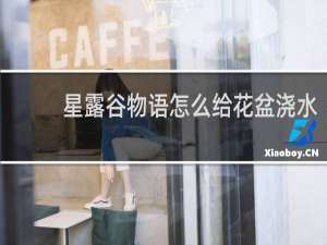 星露谷物语怎么给花盆浇水