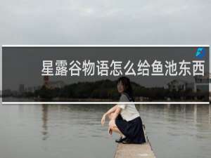 星露谷物语怎么给鱼池东西