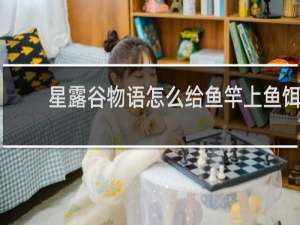 星露谷物语怎么给鱼竿上鱼饵
