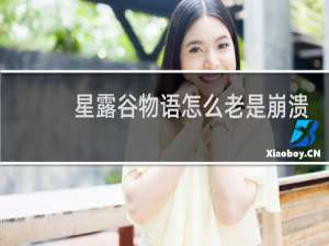 星露谷物语怎么老是崩溃