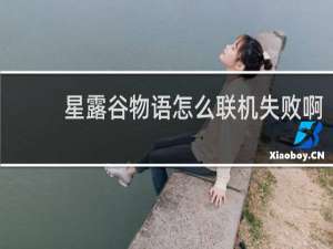 星露谷物语怎么联机失败啊