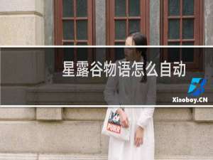 星露谷物语怎么自动