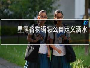 星露谷物语怎么自定义洒水