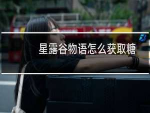 星露谷物语怎么获取糖