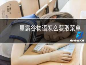 星露谷物语怎么获取菜单