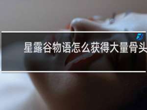 星露谷物语怎么获得大量骨头
