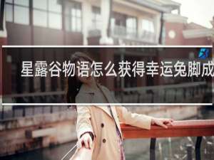 星露谷物语怎么获得幸运兔脚成就