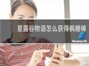 星露谷物语怎么获得枫糖棒