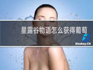 星露谷物语怎么获得葡萄