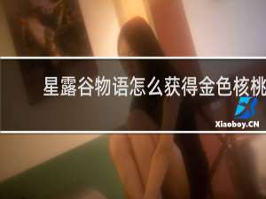 星露谷物语怎么获得金色核桃