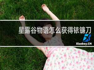 星露谷物语怎么获得铱镰刀