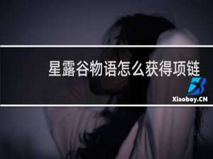 星露谷物语怎么获得项链