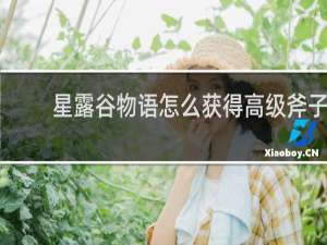 星露谷物语怎么获得高级斧子