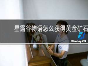 星露谷物语怎么获得黄金矿石