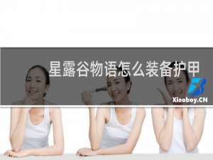 星露谷物语怎么装备护甲