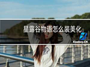 星露谷物语怎么装美化