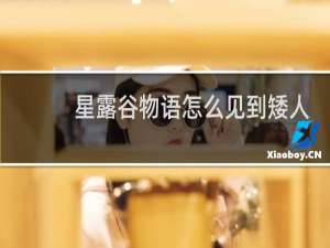 星露谷物语怎么见到矮人