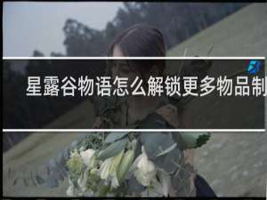 星露谷物语怎么解锁更多物品制作