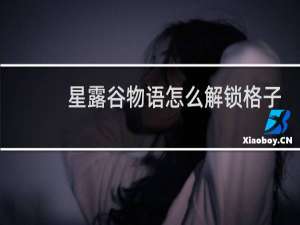 星露谷物语怎么解锁格子