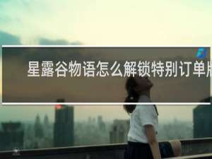 星露谷物语怎么解锁特别订单版