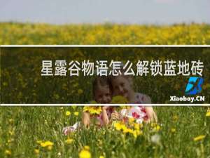 星露谷物语怎么解锁蓝地砖