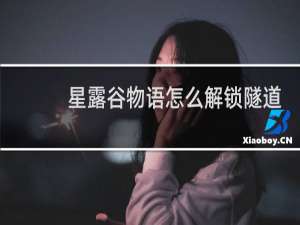 星露谷物语怎么解锁隧道