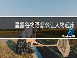 星露谷物语怎么让人物起床