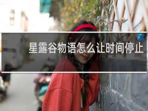 星露谷物语怎么让时间停止