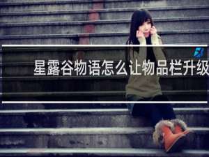 星露谷物语怎么让物品栏升级