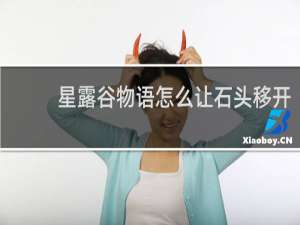 星露谷物语怎么让石头移开