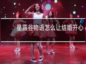 星露谷物语怎么让结婚开心