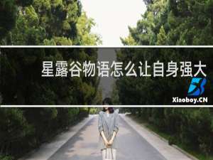 星露谷物语怎么让自身强大