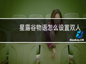 星露谷物语怎么设置双人