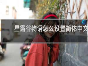 星露谷物语怎么设置简体中文